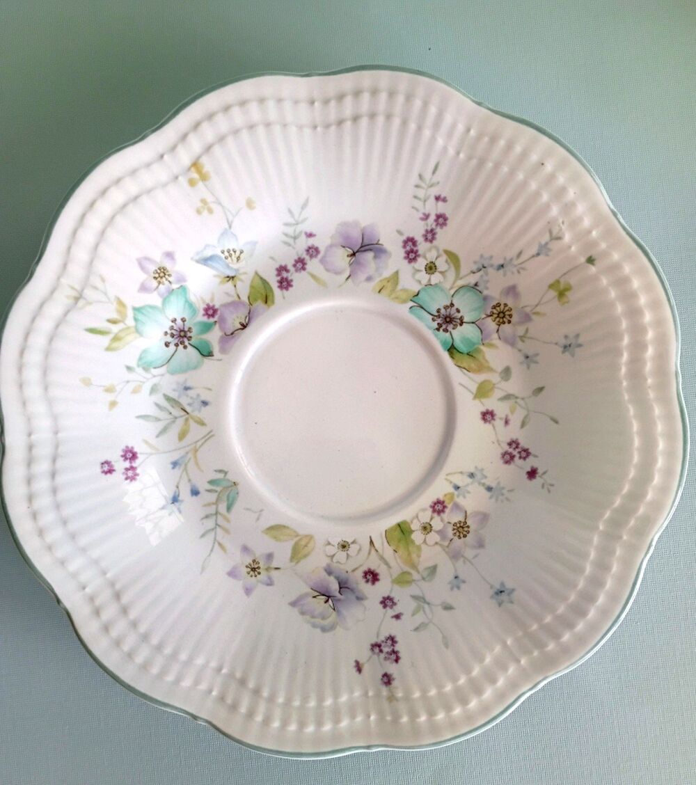 Mikasa Allura Chantal Saucer China DH 902 Discontinued Pattern 1980s